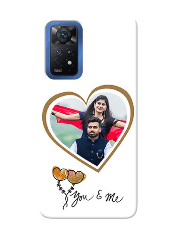 Custom Redmi Note 11 Pro Plus 5G customized phone cases: You & Me Design