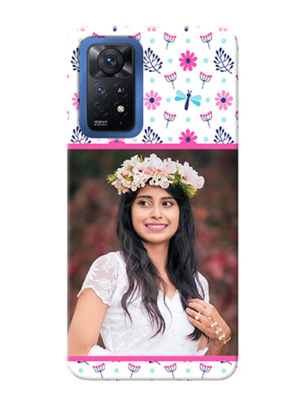 Custom Redmi Note 11 Pro Plus 5G Mobile Covers: Colorful Flower Design