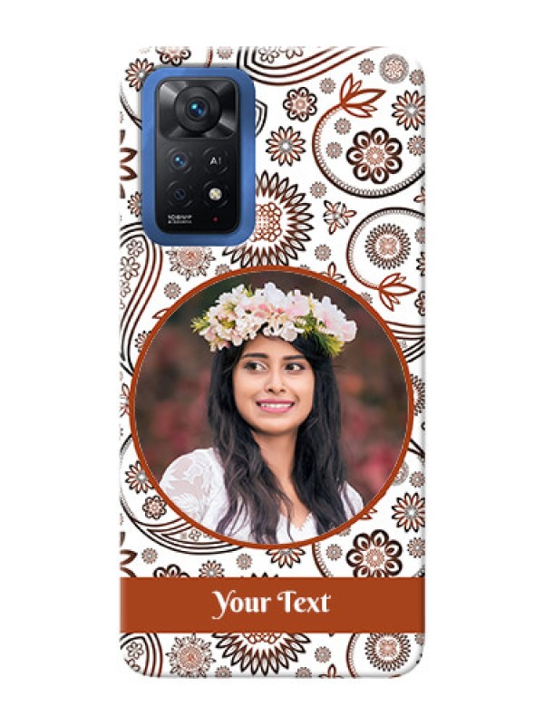 Custom Redmi Note 11 Pro Plus 5G phone cases online: Abstract Floral Design 