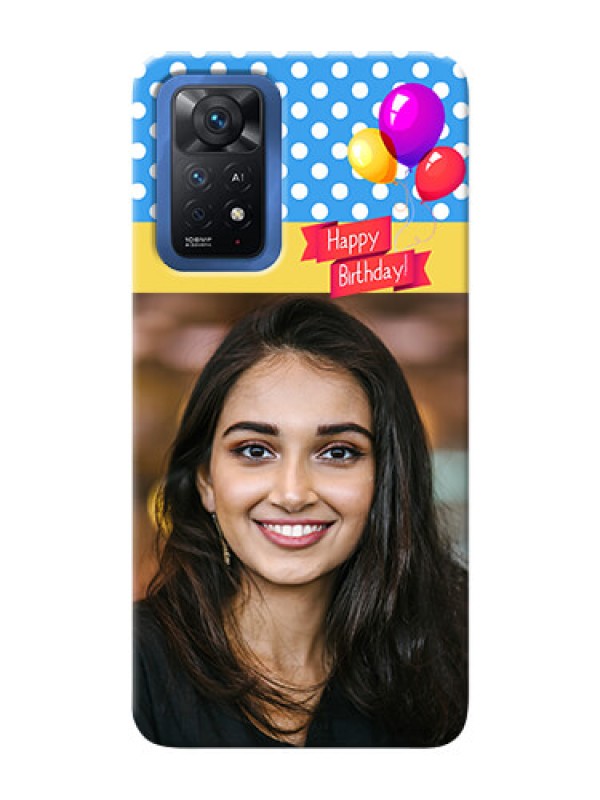 Custom Redmi Note 11 Pro Plus 5G custom mobile back covers: Happy Birthday Design