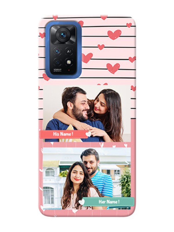 Custom Redmi Note 11 Pro Plus 5G custom mobile covers: Photo with Heart Design
