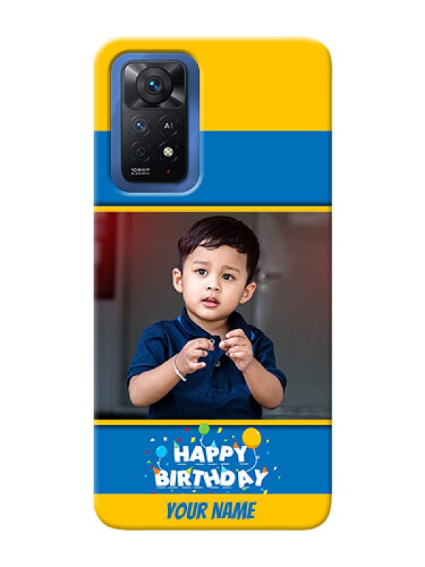 Custom Redmi Note 11 Pro Plus 5G Mobile Back Covers Online: Birthday Wishes Design