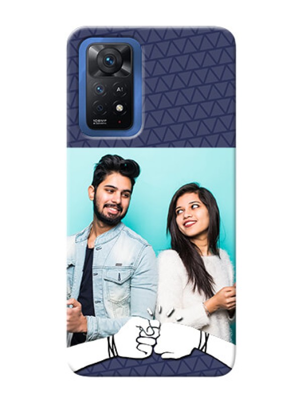Custom Redmi Note 11 Pro Plus 5G Mobile Covers Online with Best Friends Design 