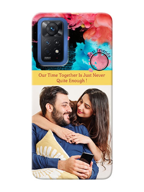 Custom Redmi Note 11 Pro Plus 5G Mobile Cases: Quote with Acrylic Painting Design