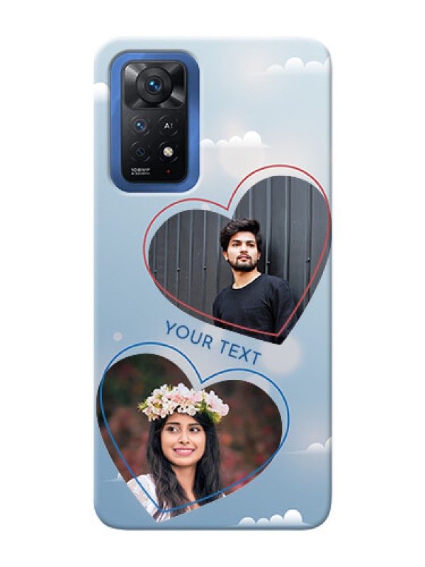 Custom Redmi Note 11 Pro Plus 5G Phone Cases: Blue Color Couple Design 