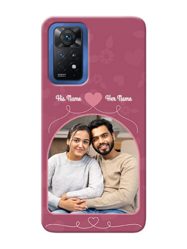 Custom Redmi Note 11 Pro Plus 5G mobile phone covers: Love Floral Design