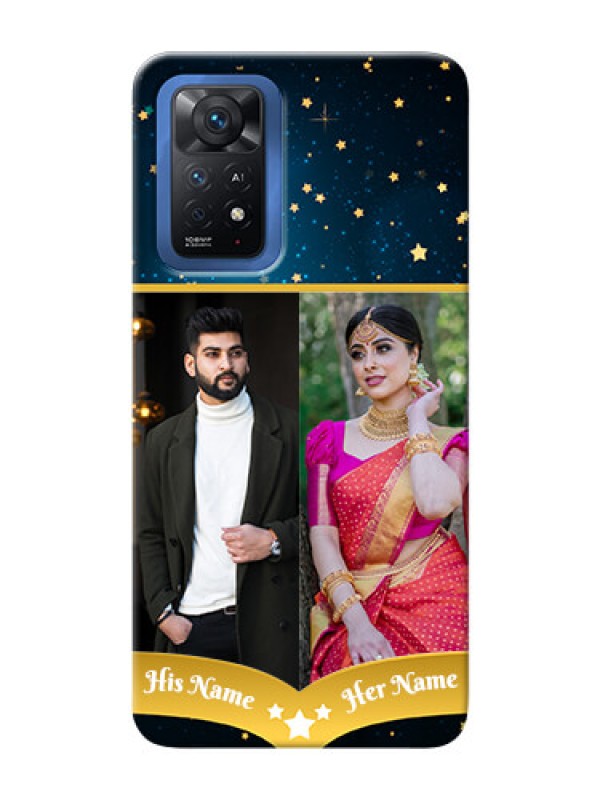 Custom Redmi Note 11 Pro Plus 5G Mobile Covers Online: Galaxy Stars Backdrop Design