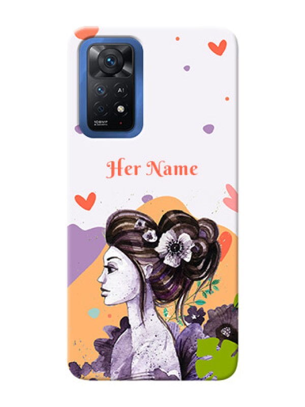 Custom Redmi Note 11 Pro Plus 5G Custom Mobile Case with Woman And Nature Design