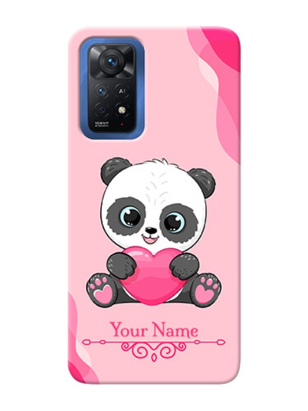 Custom Redmi Note 11 Pro Plus 5G Mobile Back Covers: Cute Panda Design