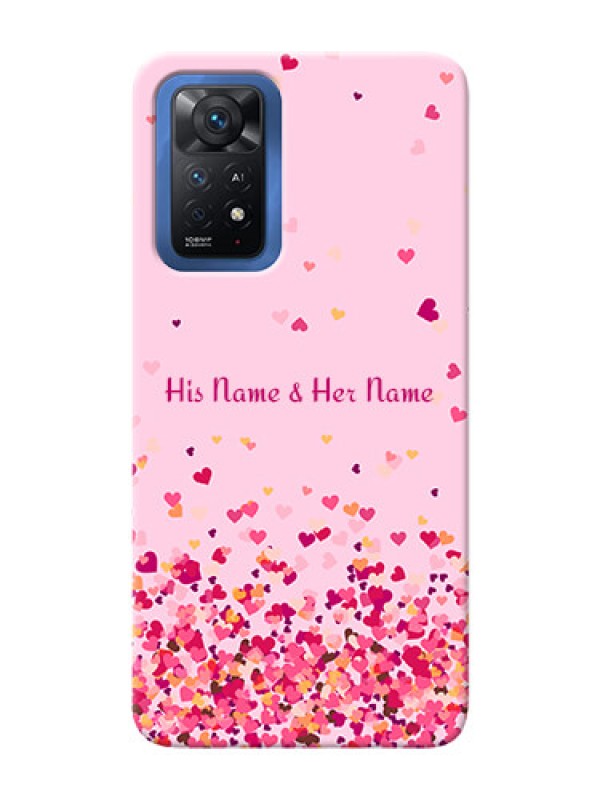 Custom Redmi Note 11 Pro Plus 5G Phone Back Covers: Floating Hearts Design