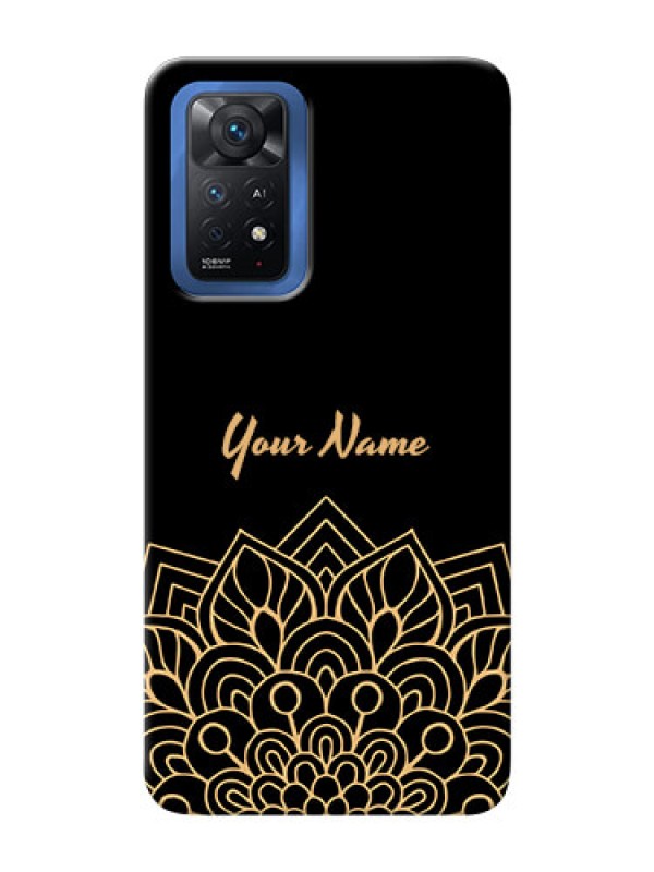 Custom Redmi Note 11 Pro Plus 5G Back Covers: Golden mandala Design