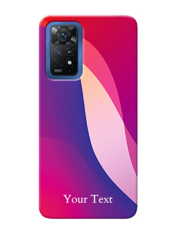 Custom Redmi Note 11 Pro Plus 5G Mobile Back Covers: Digital abstract Overlap Design