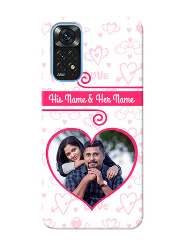 Custom Redmi Note 11 Personalized Phone Cases: Heart Shape Love Design