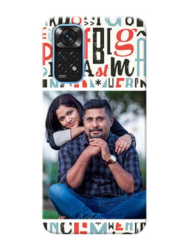 Custom Redmi Note 11 custom mobile phone covers: Alphabet Design