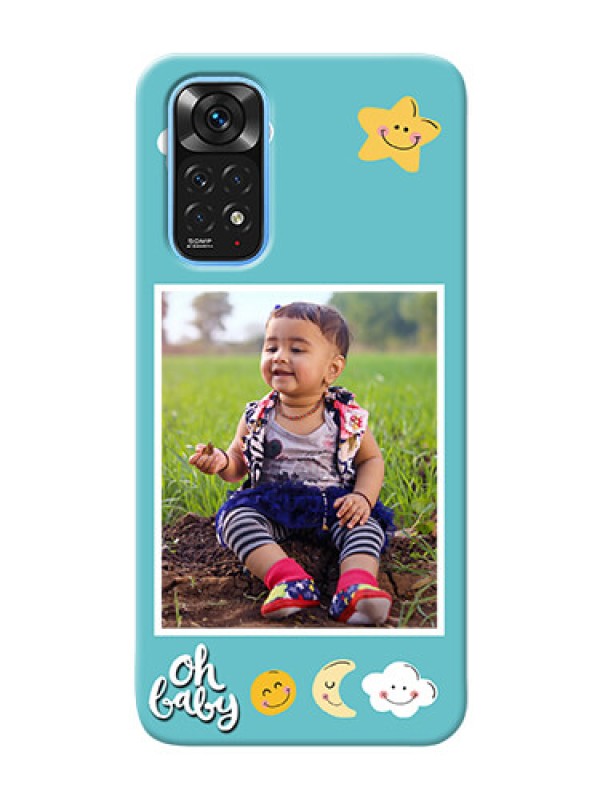 Custom Redmi Note 11 Personalised Phone Cases: Smiley Kids Stars Design