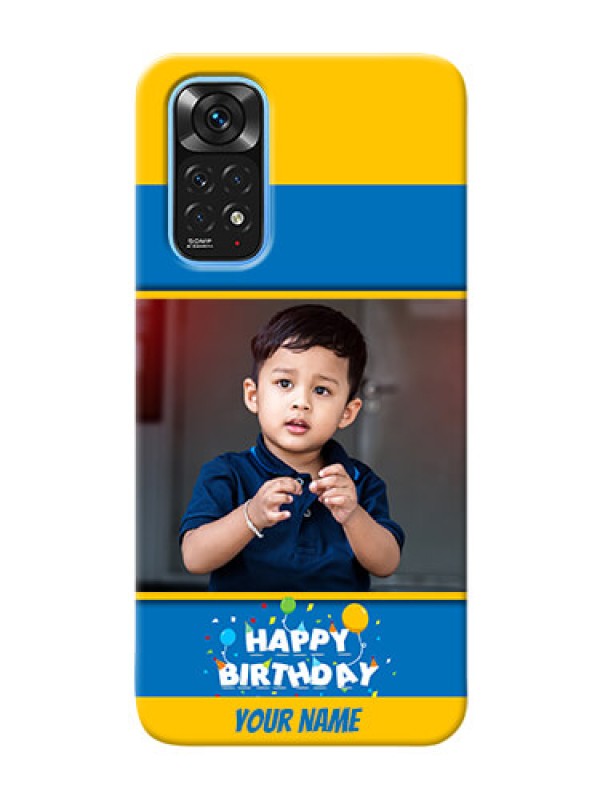 Custom Redmi Note 11 Mobile Back Covers Online: Birthday Wishes Design