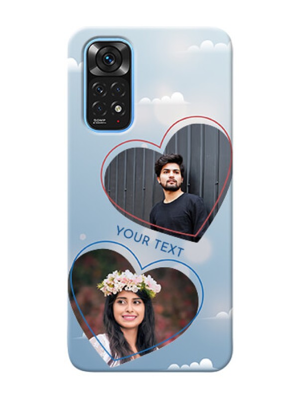 Custom Redmi Note 11 Phone Cases: Blue Color Couple Design 
