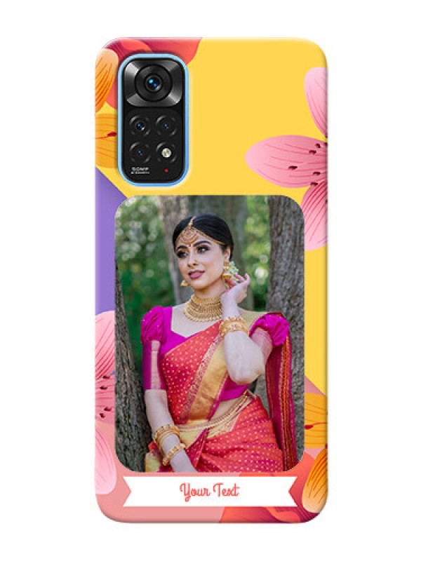 Custom Redmi Note 11 Mobile Covers: 3 Image With Vintage Floral Design