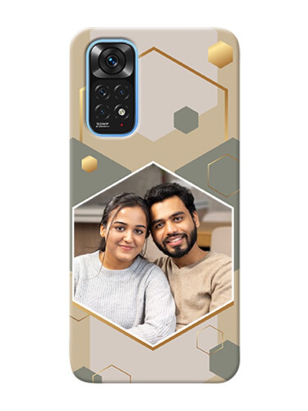 Custom Redmi Note 11 Phone Back Covers: Stylish Hexagon Pattern Design