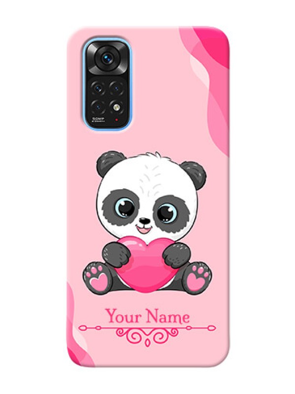 Custom Redmi Note 11 Mobile Back Covers: Cute Panda Design