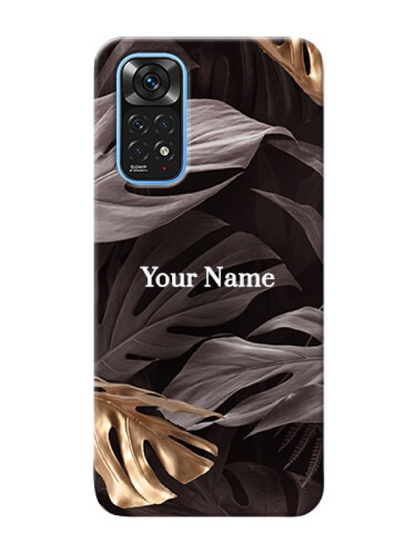 Custom Redmi Note 11 Mobile Back Covers: Wild Leaves digital paint Design
