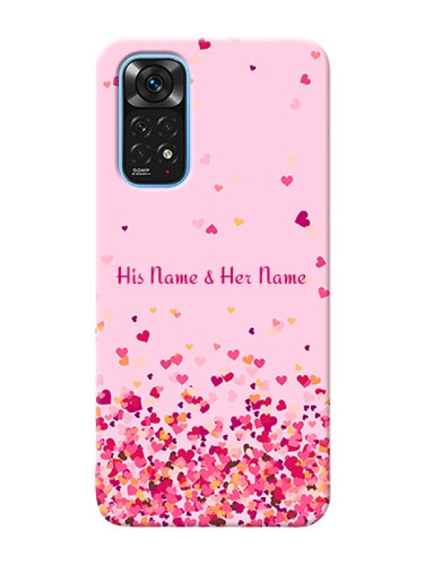 Custom Redmi Note 11 Phone Back Covers: Floating Hearts Design