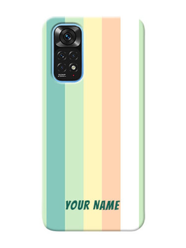 Custom Redmi Note 11 Back Covers: Multi-colour Stripes Design