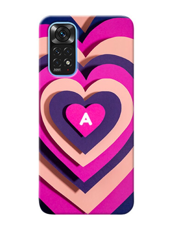 Custom Redmi Note 11 Custom Mobile Case with Cute Heart Pattern Design