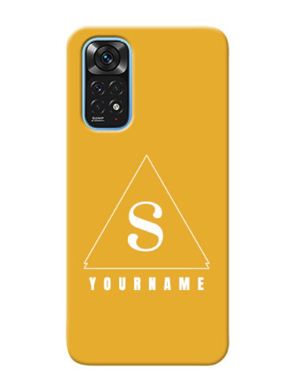 Custom Redmi Note 11 Custom Mobile Case with simple triangle Design