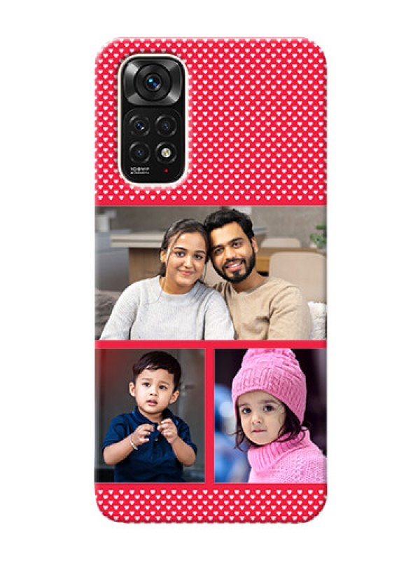 Custom Redmi Note 11S mobile back covers online: Bulk Pic Upload Design