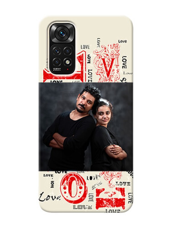 Custom Redmi Note 11S mobile cases online: Trendy Love Design Case