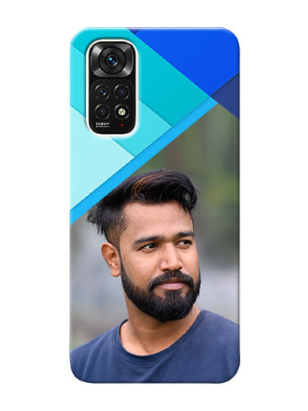 Custom Redmi Note 11S Phone Cases Online: Blue Abstract Cover Design