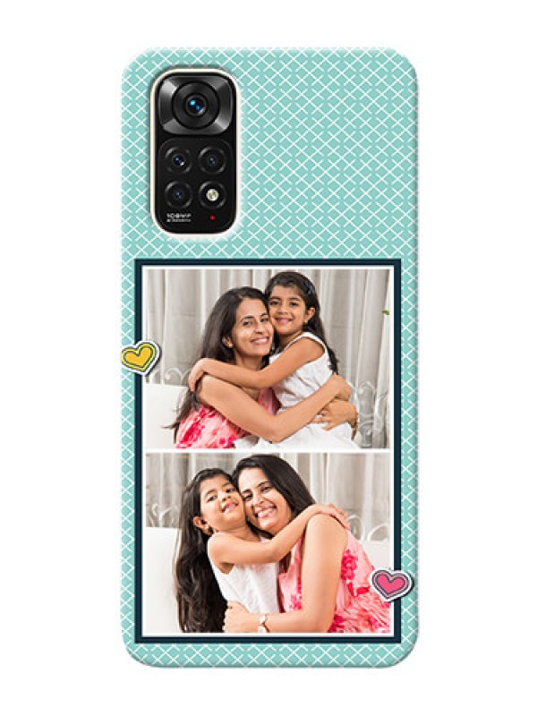 Custom Redmi Note 11S Custom Phone Cases: 2 Image Holder with Pattern Design