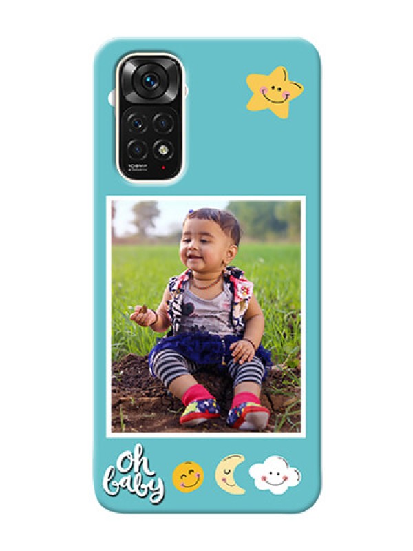 Custom Redmi Note 11S Personalised Phone Cases: Smiley Kids Stars Design
