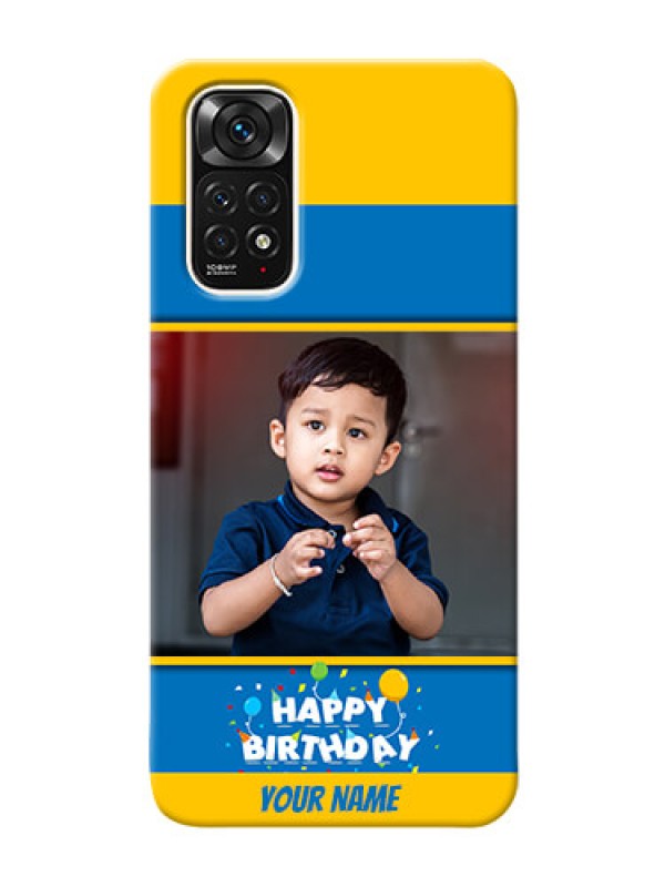 Custom Redmi Note 11S Mobile Back Covers Online: Birthday Wishes Design