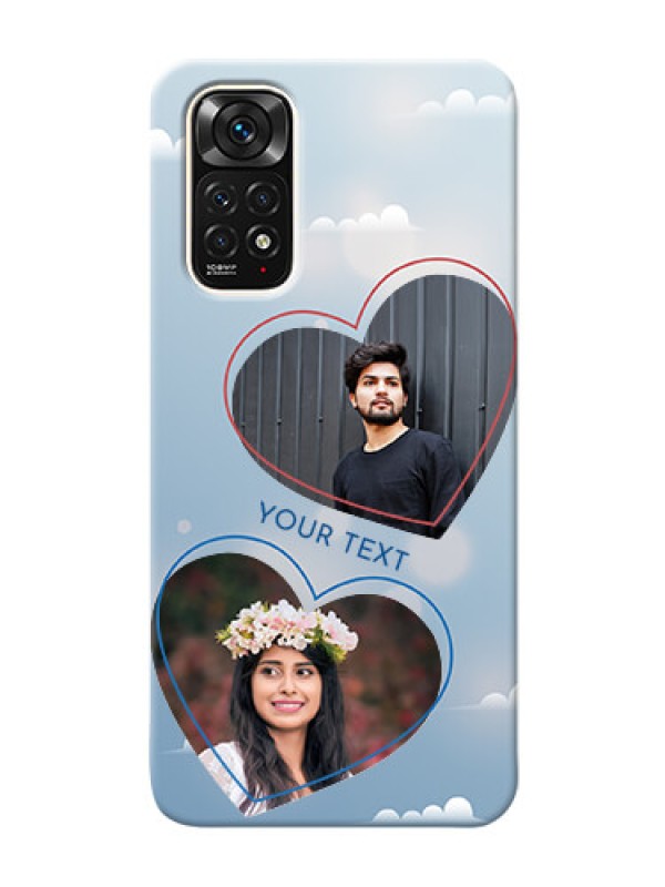 Custom Redmi Note 11S Phone Cases: Blue Color Couple Design 