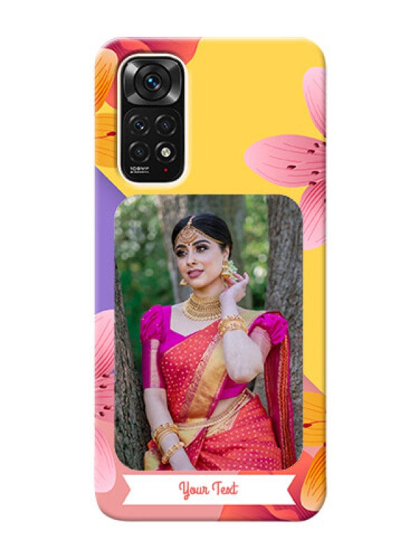 Custom Redmi Note 11S Mobile Covers: 3 Image With Vintage Floral Design