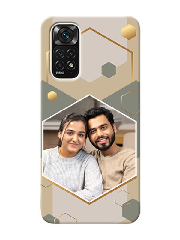 Custom Redmi Note 11S Phone Back Covers: Stylish Hexagon Pattern Design
