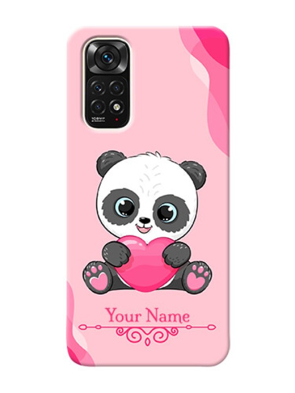 Custom Redmi Note 11S Mobile Back Covers: Cute Panda Design