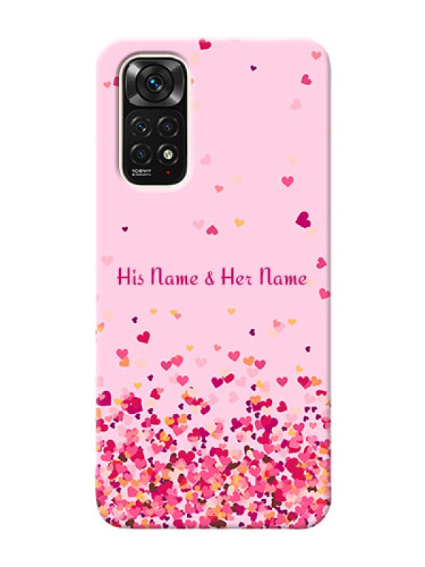 Custom Redmi Note 11S Phone Back Covers: Floating Hearts Design