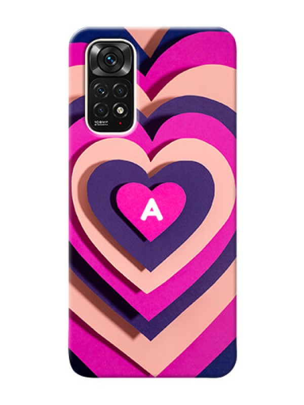 Custom Redmi Note 11S Custom Mobile Case with Cute Heart Pattern Design