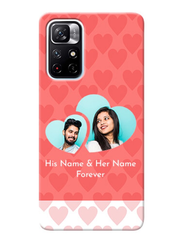 Custom Redmi Note 11T 5G personalized phone covers: Couple Pic Upload Design