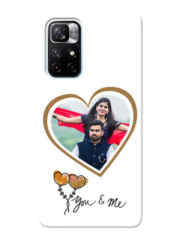 Custom Redmi Note 11T 5G customized phone cases: You & Me Design