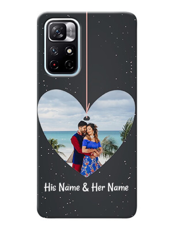 Custom Redmi Note 11T 5G custom phone cases: Hanging Heart Design
