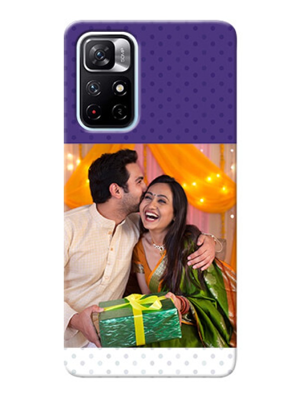 Custom Redmi Note 11T 5G mobile phone cases: Violet Pattern Design