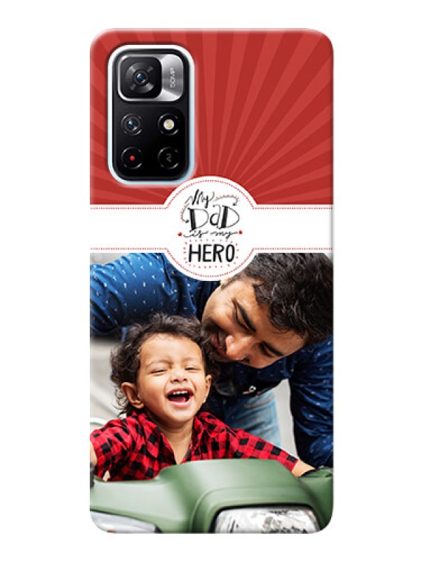 Custom Redmi Note 11T 5G custom mobile phone cases: My Dad Hero Design