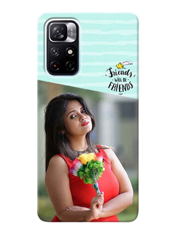 Custom Redmi Note 11T 5G Mobile Back Covers: Friends Picture Icon Design