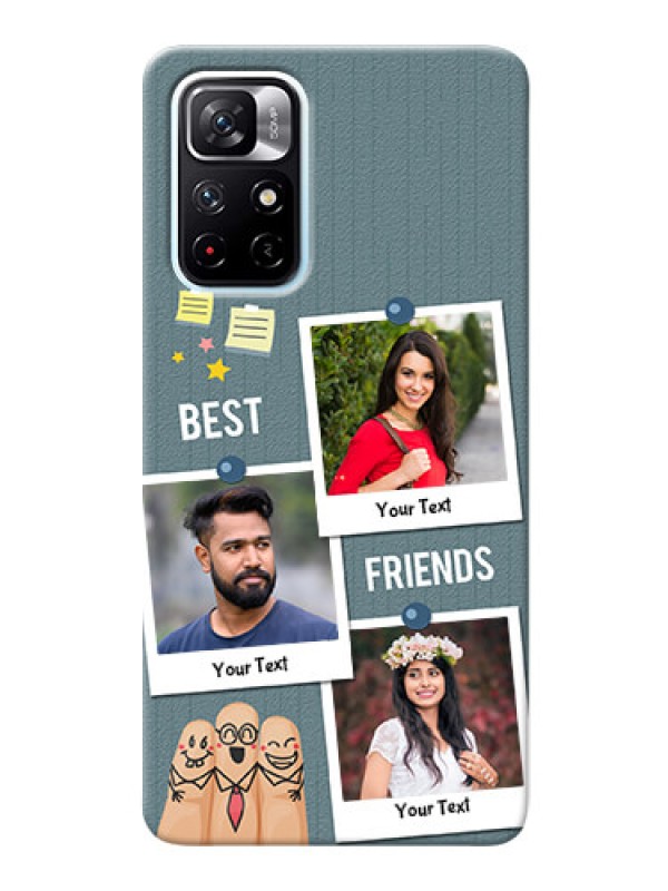 Custom Redmi Note 11T 5G Mobile Cases: Sticky Frames and Friendship Design