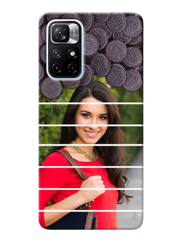 Custom Redmi Note 11T 5G Custom Mobile Covers with Oreo Biscuit Design