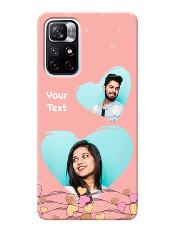 Custom Redmi Note 11T 5G customized phone cases: Love Doodle Design
